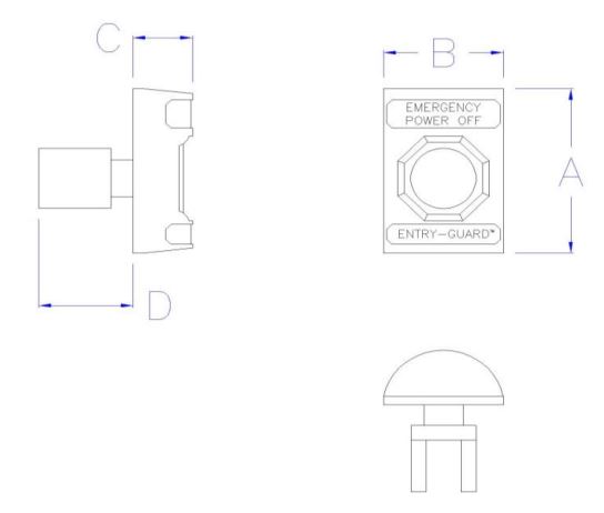 ETG-EPO-F Entry-Guard™ Emergency Power Off Switch Flush Mount